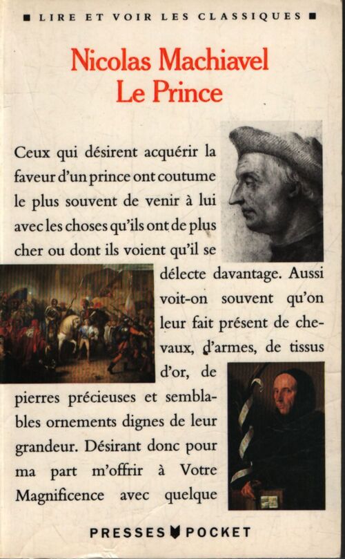 Le prince - Nicolas Machiavel - Livre