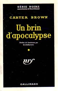 Un brin d'apocalypse - Carter Brown - Livre