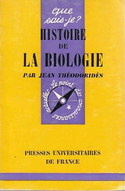 Livrenpoche : Histoire de la biologie - Jean Théodoridès - Livre