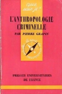 L'anthropologie criminelle - P. Grapin - Livre