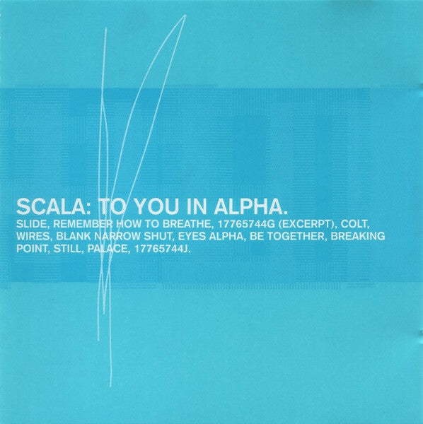 Livrenpoche : Scala - To You In Alpha - Scala - CD