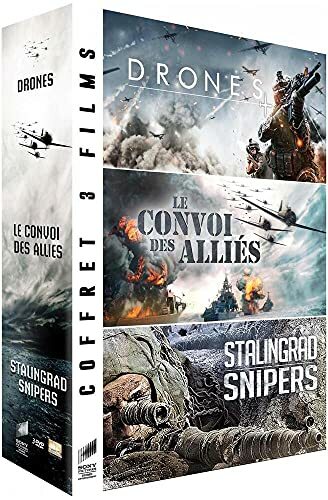 Livrenpoche : Coffret Guerre : Drones / Le convoi des alliés / Stalingrad Snipers - Rick Rosenthal, Alexandre Efremov, Aleksandr Kott - DVD