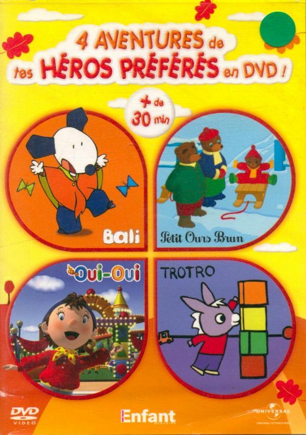 Livrenpoche : 4 aventures de tes héros préférés en DVD : Bali Petit Ours Brun Oui-Oui TroTro - XXX - DVD