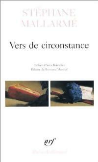 Vers de circonstance - Stéphane Mallarmé - Livre