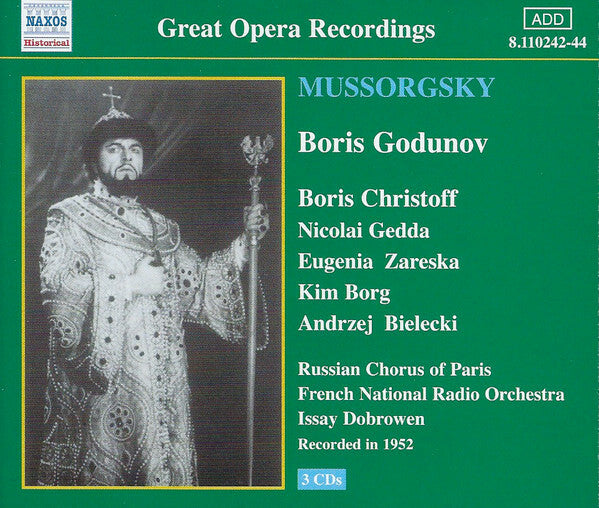 Livrenpoche : Great Opera Recordings - 3 CD+1 Livret - Modest Mussorgsky, Boris Godunov - CD