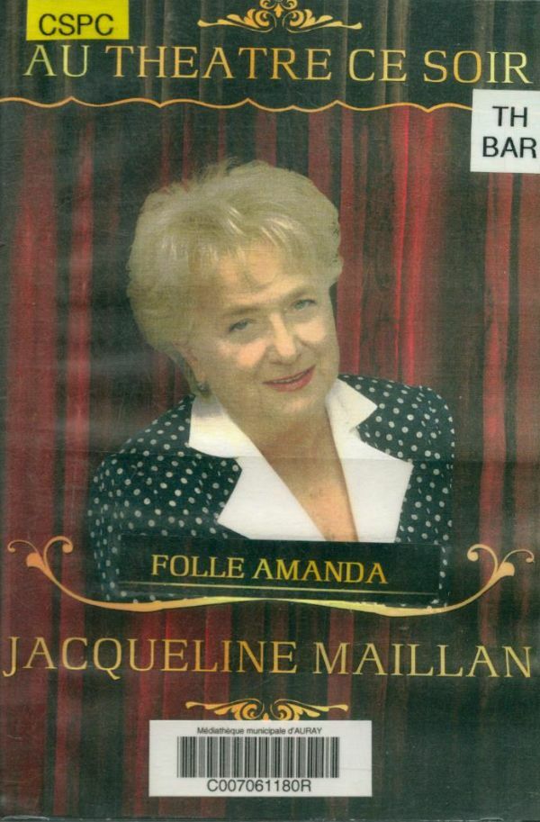 Livrenpoche : Au Théatre ce soir : Jacqueline Maillan - XXX - DVD