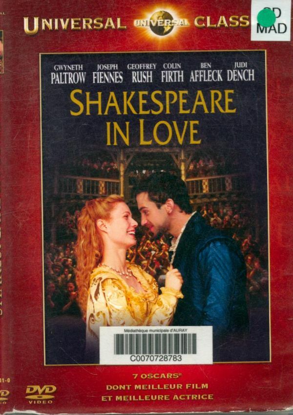 Livrenpoche : Shakespeare in Love - John Madden - DVD