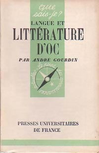 Langue et littérature d'oc - André Gourdin - Livre