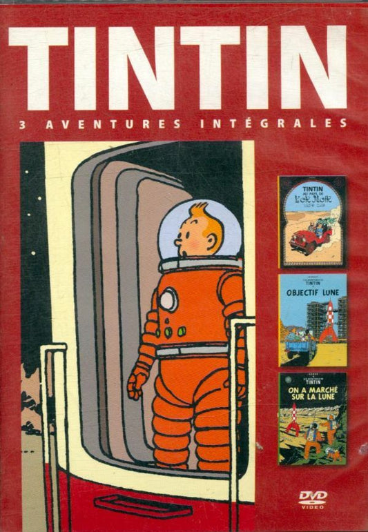 Livrenpoche : 3 Aventures TinTin : Objectif lune / On a marché sur la Lune + Tintin au Pays de l'or Noir - Stéphane Bernasconi - DVD