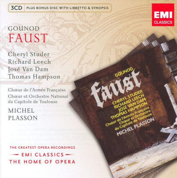 Livrenpoche : Gounod - Faust - Gounod / Cheryl Studer, Richard Leech (2), José van Dam, Thomas Hampson, Ch?ur De L'Armée Française*, Ch?ur Et Orchestre National Du Capitole De Toulouse*, Michel Plasson - CD