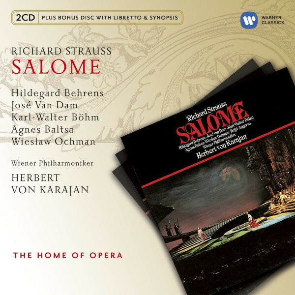 Livrenpoche : Richard Strauss - Salome 3 CD + 1 Livret - Richard Strauss / Hildegard Behrens, José van Dam, Karl-Walter Böhm, Agnes Baltsa, Wies?aw Ochman, Wiener Philharmoniker, Herbert von Karajan - CD