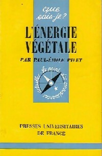 Livrenpoche : L'énergie végétale - P.-E. Pilet - Livre