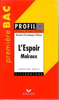 L'espoir - André Malraux -  Profil - Livre