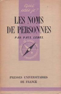 Livrenpoche : Les noms de personnes en France - Paul Fabre - Livre