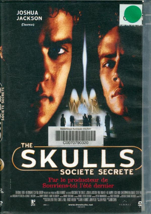 Livrenpoche : The Skulls : Societe secrete - XXX - DVD