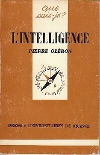 L'intelligence - Pierre Oléron - Livre