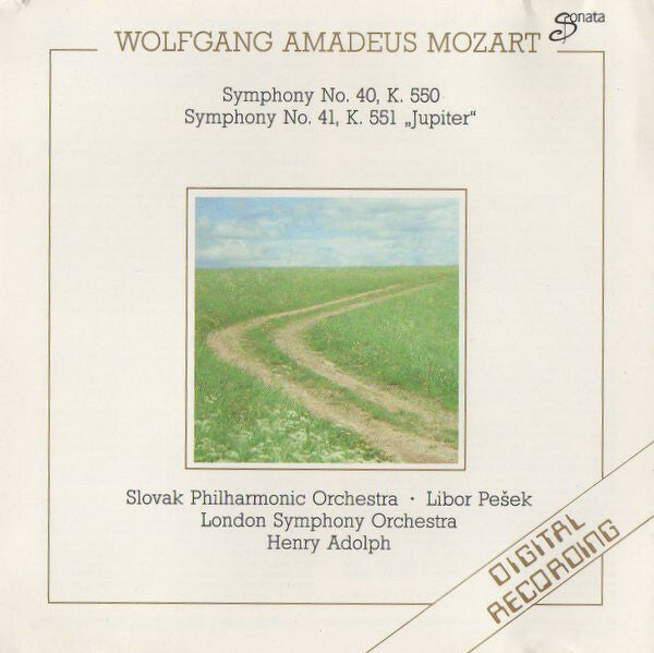 Livrenpoche : Mozart - Slovak Philharmonic Orchestra, Pesék / London Symphony Orchestra (2), Adolph - Sinfonie N.40 K 550 & N.41 K 551 Jupiter - W. A. Mozart - CD