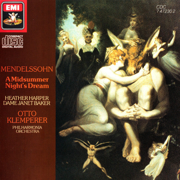 Livrenpoche : Mendelssohn, Heather Harper, Dame Janet Baker*, Otto Klemperer, Philharmonia Orchestra - A Midsummer Night's Dream - Mendelssohn, Heather Harper, Dame Janet Baker, Otto Klemperer, Philharmonia Orchestra - CD