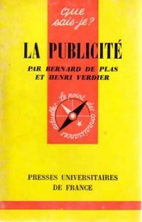 Livrenpoche : La publicité - Bernard De Plas, Henri Verdier - Livre