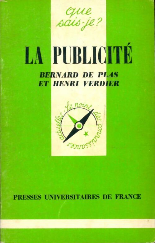 Livrenpoche : La publicité - Bernard De Plas, Henri Verdier - Livre