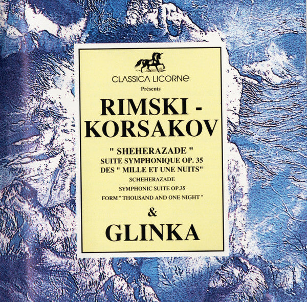 Livrenpoche : Rimsky-Korsakov, Glinka - Sheherazade Suite Symphonique Op. 35 Des Mille Et Une Nuits - Sheherazade Symphonic Suite Op.35 From Thousand And One More Night - Rimsky-Korsakov, Glinka - CD