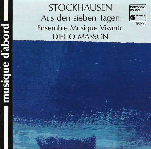 Livrenpoche : Karlheinz Stockhausen - Ensemble Musique Vivante / Diego Masson - Aus Den Sieben Tagen - Karlheinz Stockhausen - CD