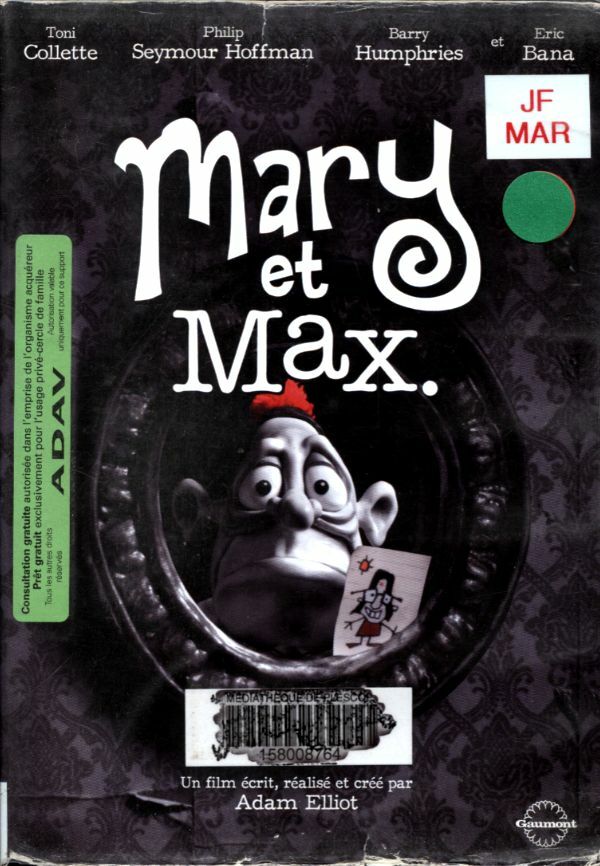 Livrenpoche : Mary et Max - Adam Elliot - DVD