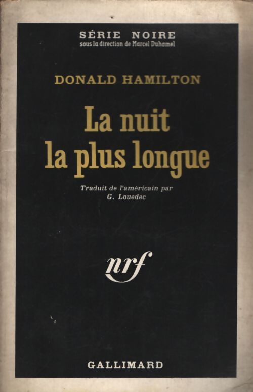La nuit la plus longue - Donald Hamilton - Livre
