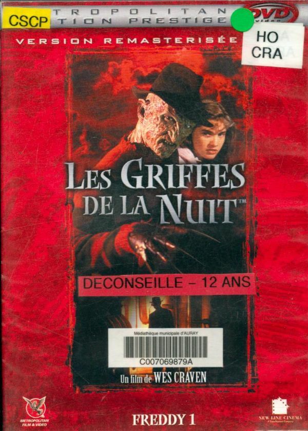 Livrenpoche : Freddy 1 : Les Griffes de la Nuit - Wes Craven - DVD