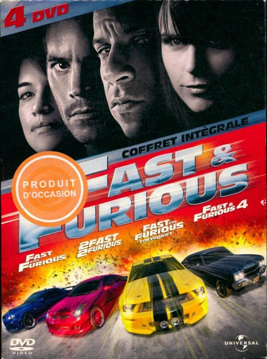 Livrenpoche : Fast and Furious-Intégrale 4 Films - Justin Lin, Rob Cohen, John Singleton - DVD