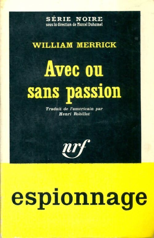 Livrenpoche : Avec ou sans passion - William Merrick - Livre
