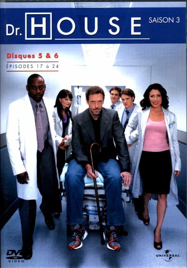 Livrenpoche : Dr.House saison3 - disques 5 à 6 - épisodes 17 à 24 - XXX - DVD