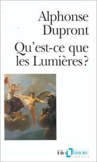 Livrenpoche : Qu'est-ce que les Lumières ? - Alphonse Dupront - Livre