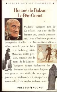 Livrenpoche : Le père Goriot - Honoré De Balzac - Livre