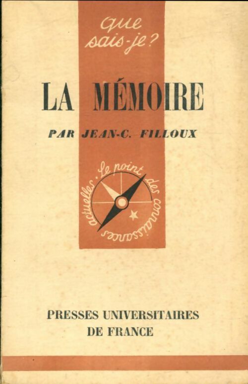 Livrenpoche : La mémoire - Jean-Claude Filloux - Livre