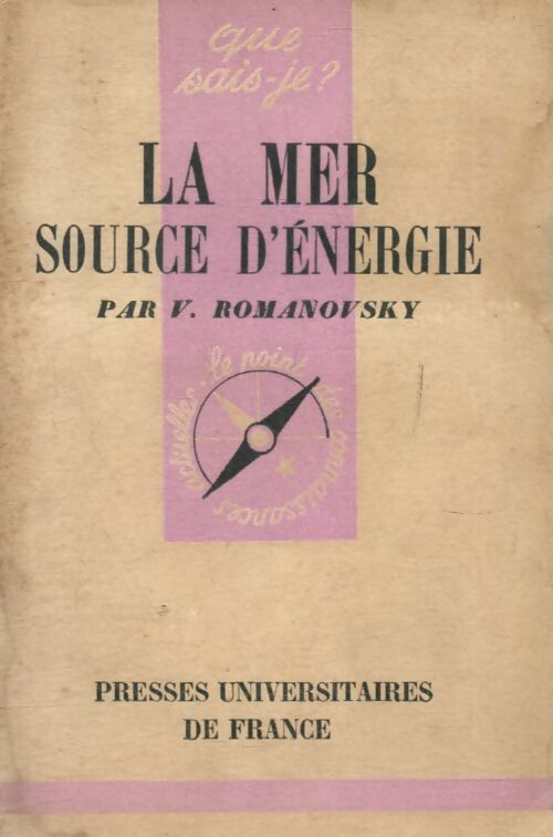 Livrenpoche : La mer, source d'énergie - V. Romanovsky - Livre