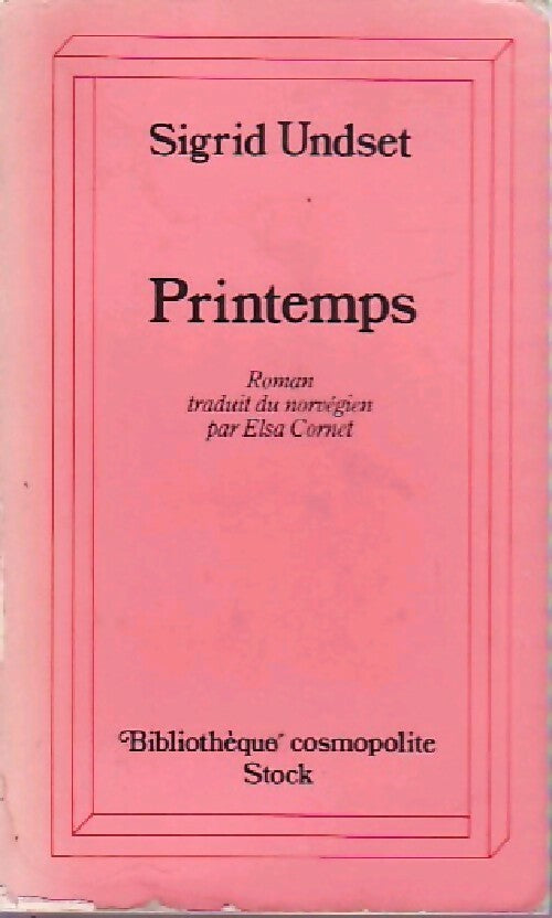 Livrenpoche : Printemps - Sigrid Undset - Livre