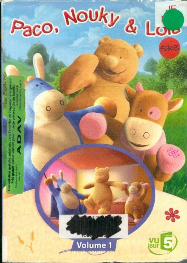 Livrenpoche : Nouky et Ses Amis-Saison 2-Paco, Nouky & Lola-Volume 1 - Jean-Christophe Craps - DVD