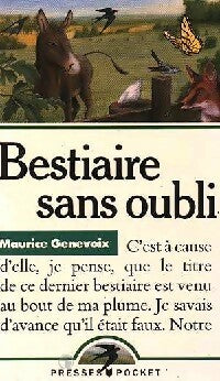 Livrenpoche : Bestiaire sans oubli - Maurice Genevoix - Livre