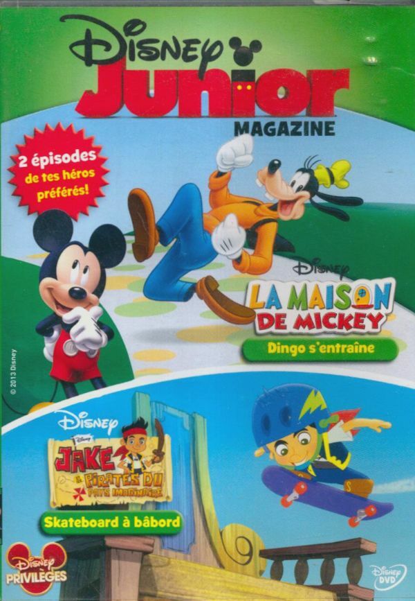 Livrenpoche : Disney junior magasin La maison de Mickey Dingo s'entraine skateboard a babord - XXX - DVD