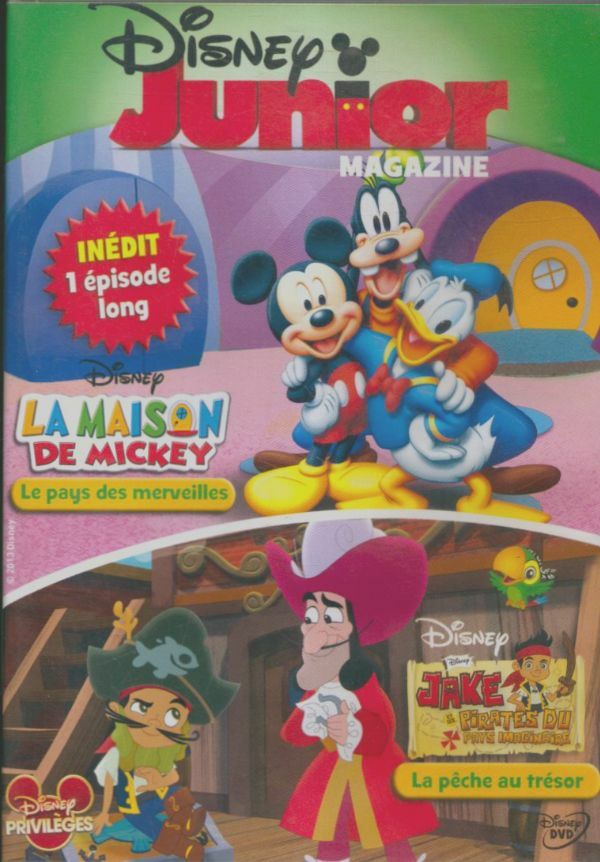 Livrenpoche : Disney Junior : La maison de Mickey Le pays des merveilles & Jake Pirates du pays imaginaire La peche au tresor - XXX - DVD