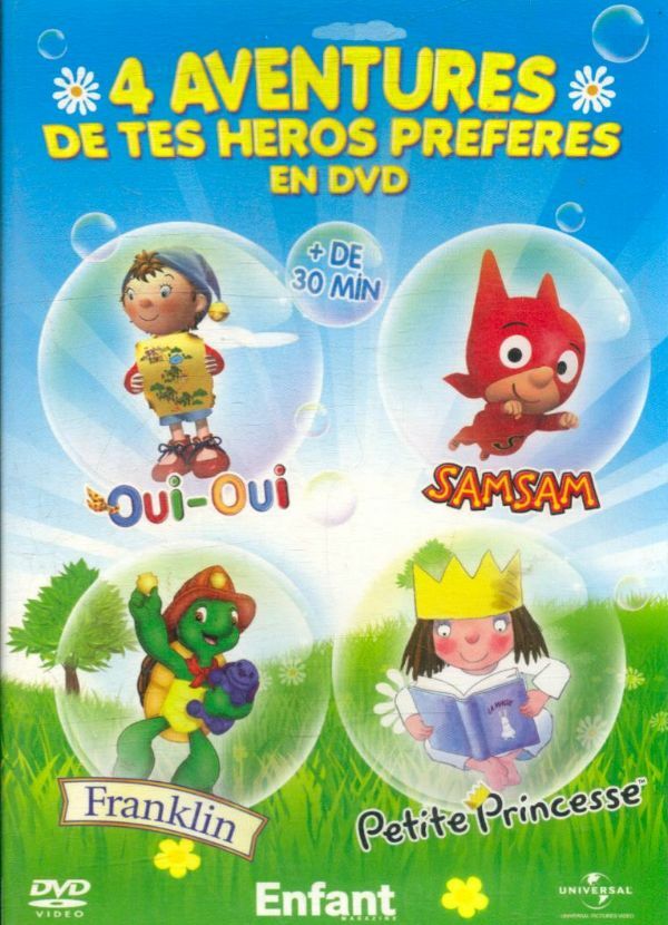 Livrenpoche : 4 aventures de tes heros : Oui Oui, SamSam, Franklin, Petite princesse - XXX - DVD