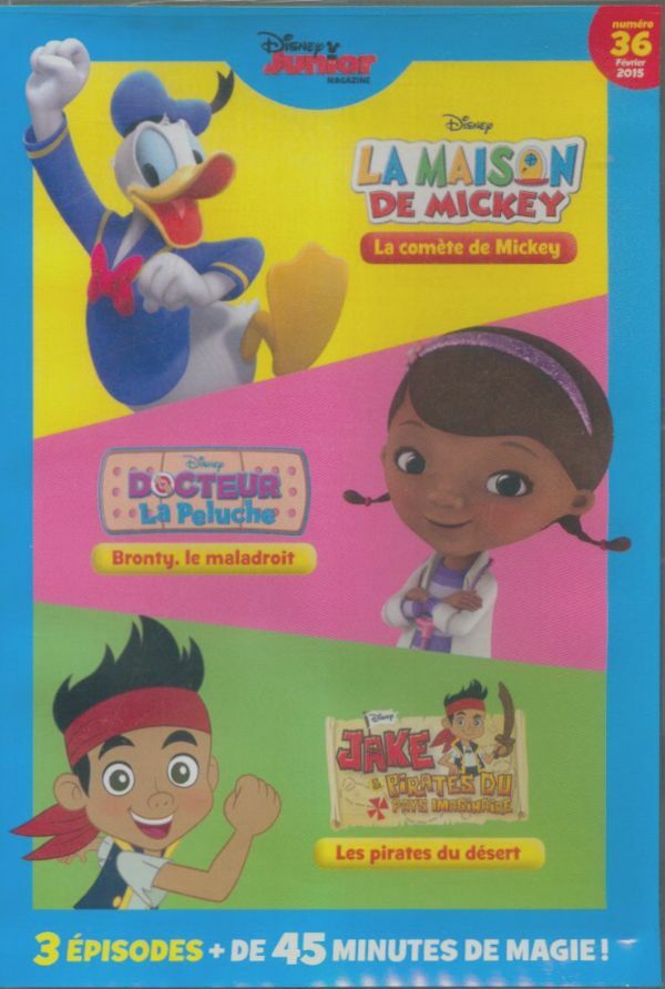 Livrenpoche : Disney Junior N°36 : La maison de Mickey la comète de Mickey, Docteur la peluche Bronty le maladroit & Jake et les pirates du pays imaginaire Les pirates du desert - XXX - DVD