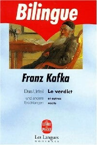 Livrenpoche : Le verdictet autres récits / Das urteil und andere erzählungen - Franz Kafka - Livre