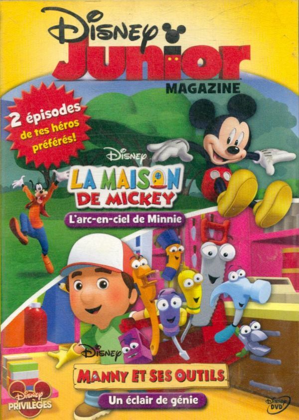 Livrenpoche : Disney Junior : LA maison de Mickey l'arc en ciel & Manny et ses outils Un éclaire de génie - XXX - DVD