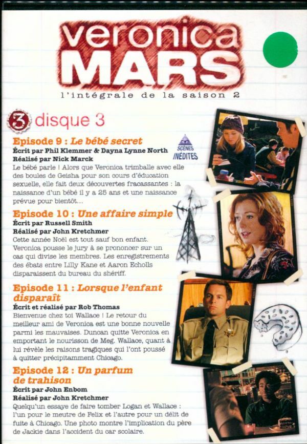 Livrenpoche : Veronica Mars saison 2 disque 3 & 4 - XXX - DVD