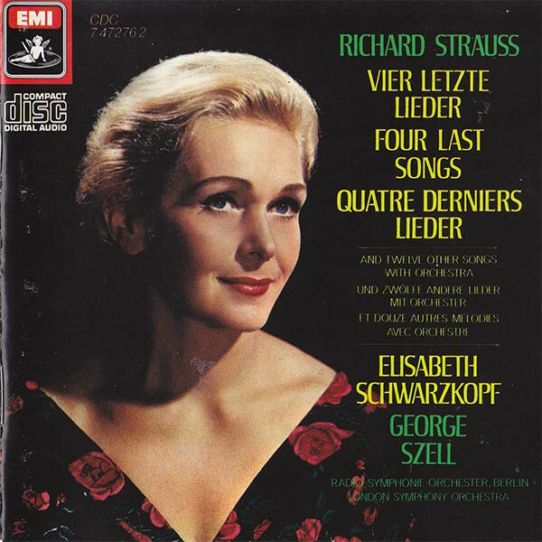 Livrenpoche : Richard Strauss - Elisabeth Schwarzkopf, George Szell, Radio-Symphonie-Orchester Berlin, The London Symphony Orchestra - Vier Letze Lieder (Four Last Songs - Quatre Derniers Lieder) And Twelve Other S - Richard Strauss - CD