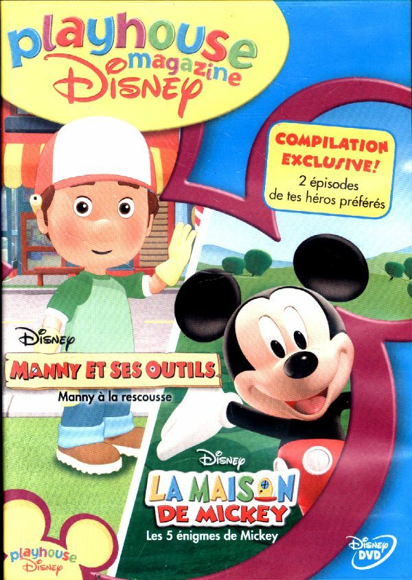 Livrenpoche : Playhouse magasine Disney : Manny et ses outils Manny a la rescousse & La maison Mickey Les 5 énigmes de Mickey - XXX - DVD