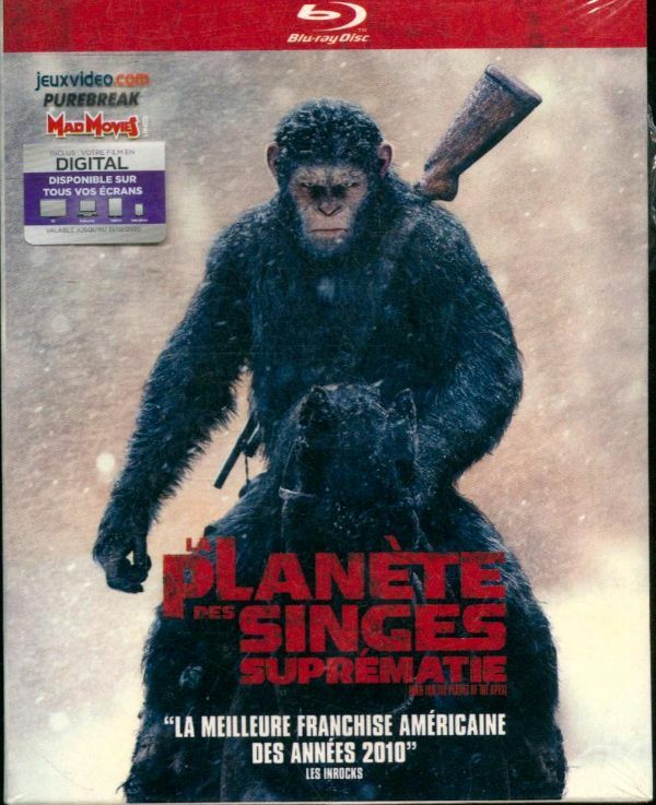 Livrenpoche : La Planète des Singes : Suprématie (Blu-Ray + Digital Hd - Matt Reeves - DVD