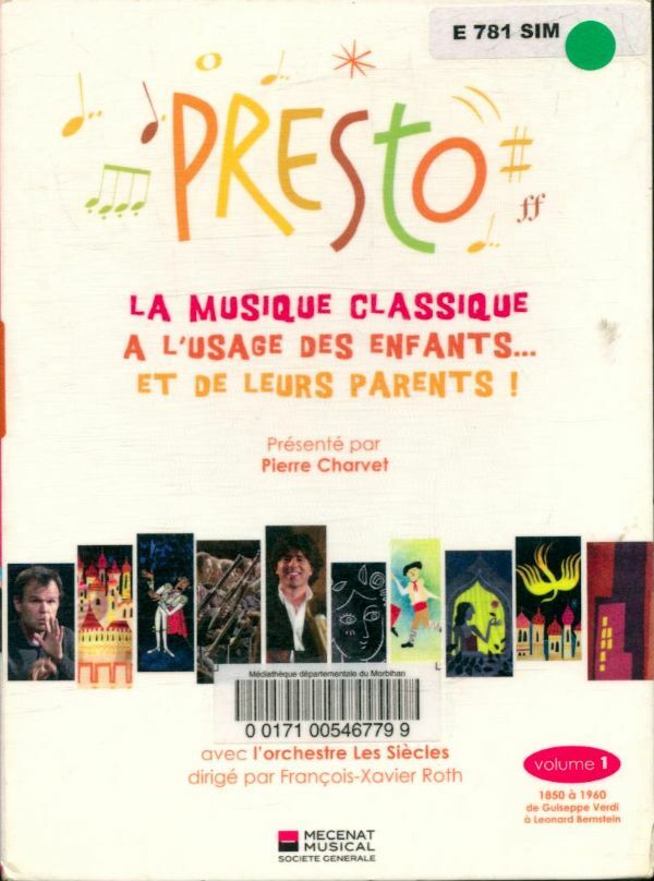 Livrenpoche : La Musique Classique a l'usage des Enfants vol.1 : 1850-1950 - XXX - DVD